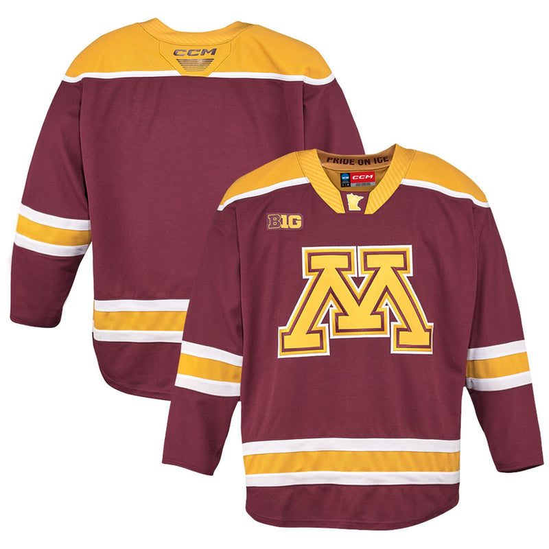 Minnesota Golden Gophers CCM Home Replica Hockey Jersey – Maroon