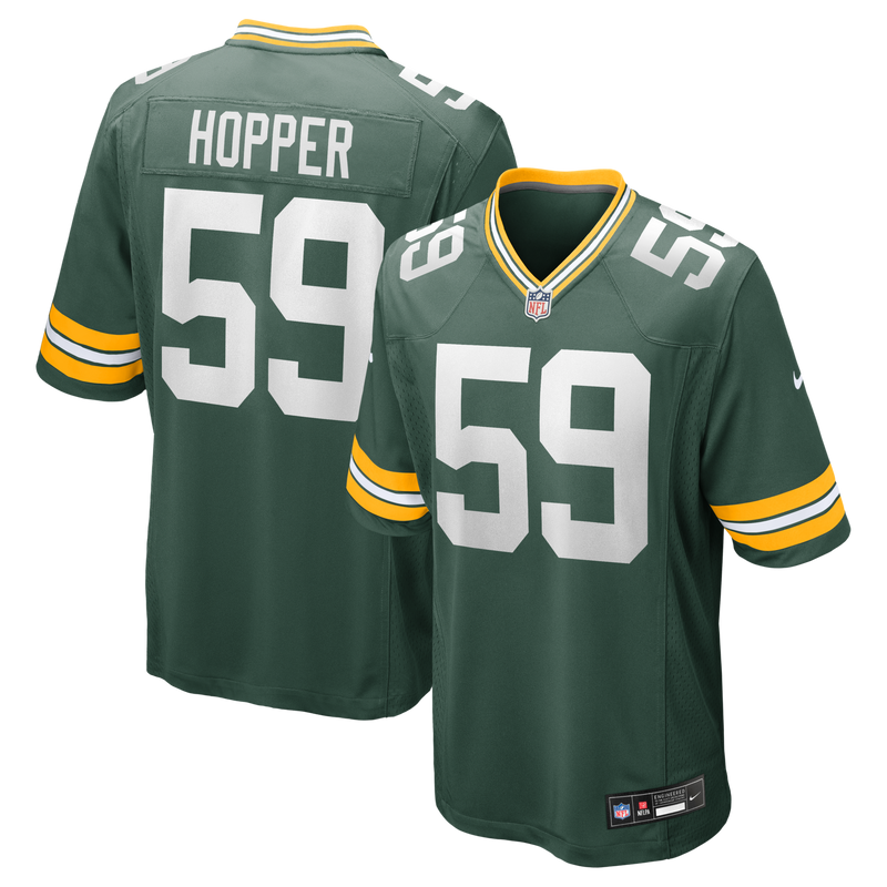 Green Bay Packers Ty'Ron Hopper Green jersey – view 1