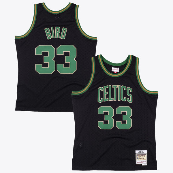 Boston Celtics Mitchell & Ness Larry Bird 1985 Reload Swingman Authentic Jersey - Black