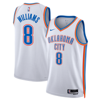 Oklahoma City Thunder Nike Association Edition Swingman Jersey - White - Jalen Williams -