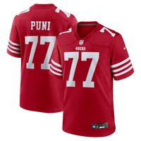 San Francisco 49ers Dominick Puni Scarlet jersey – view 1