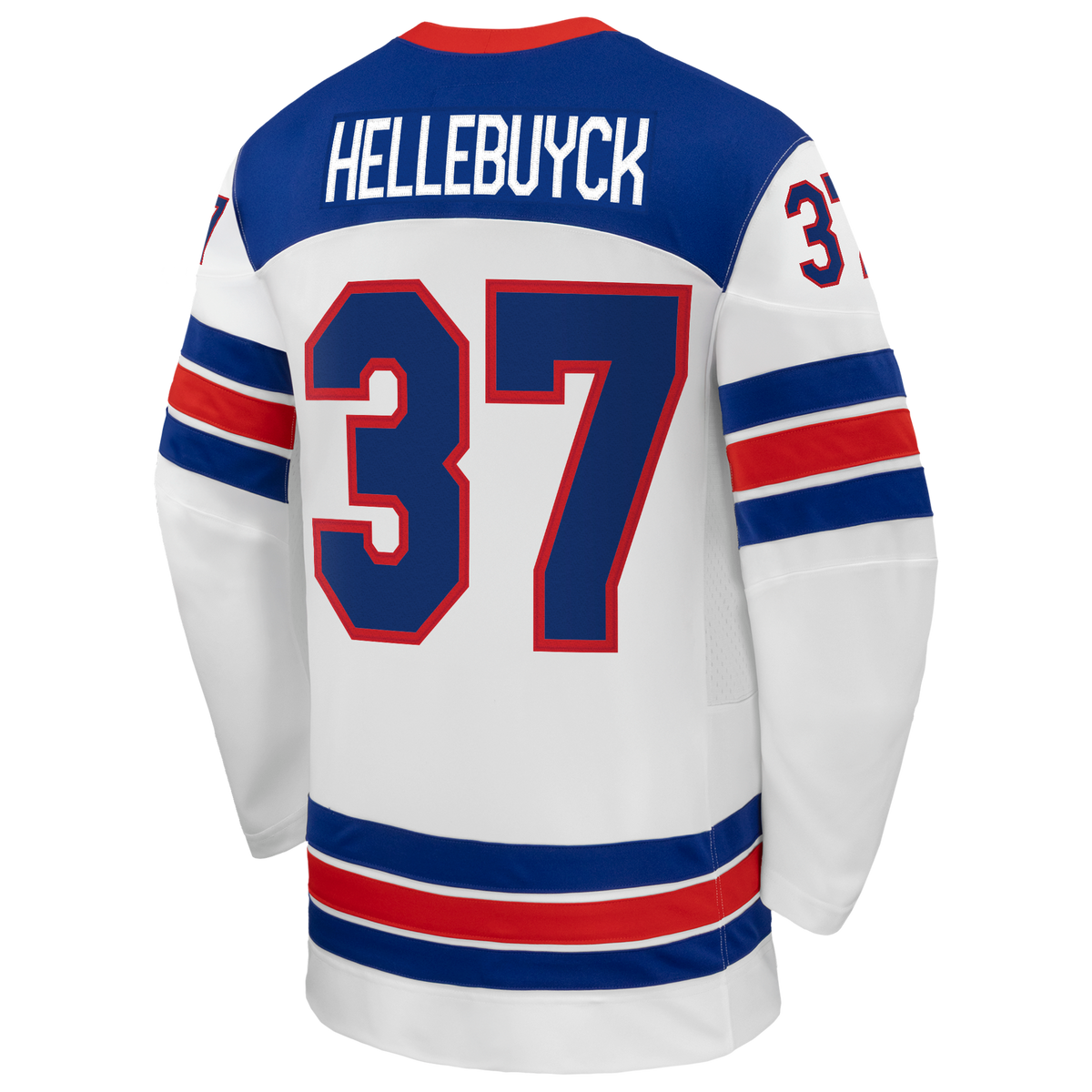 Connor Hellebuyck Nike White US Hockey 2026 Away Replica Jersey
