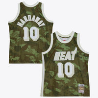 Miami Heat Mitchell & Ness Tim Hardaway 1996 Ghost Camo Swingman Jersey - Green
