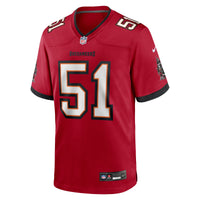Tampa Bay Buccaneers David Walker Red jersey – view 2