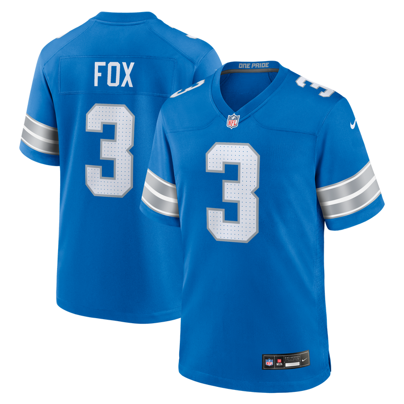 Detroit Lions Jack Fox Blue jersey – view 1