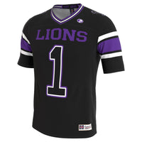 North Alabama Lions GameDay Greats Lightweight Collegiate Football Blackout Fashion Jersey - Black
