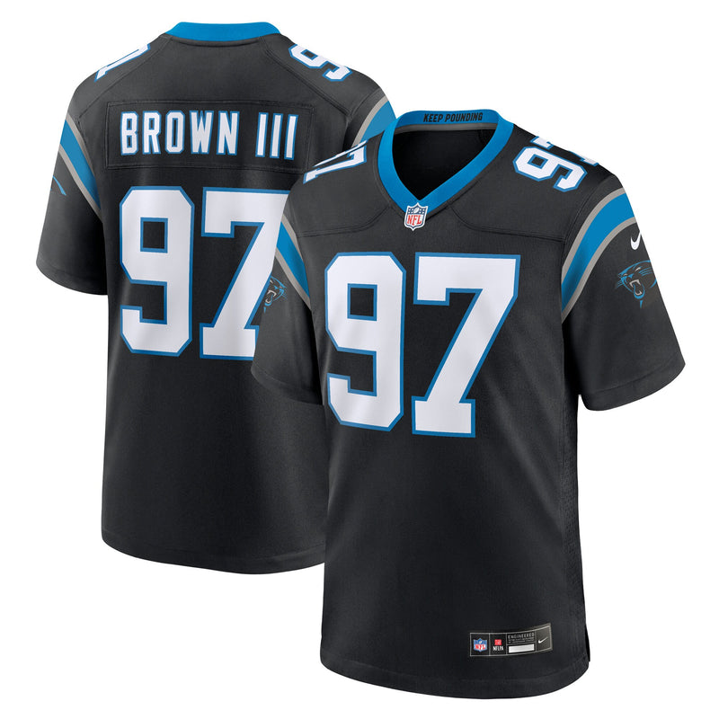 Carolina Panthers Bobby Brown III Black jersey – view 1