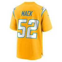 Los Angeles Chargers Khalil Mack Gold jersey – view 4