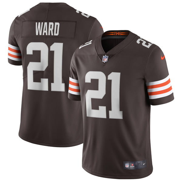 Cleveland Browns Denzel Ward Nike Brown Vapor Limited Jersey