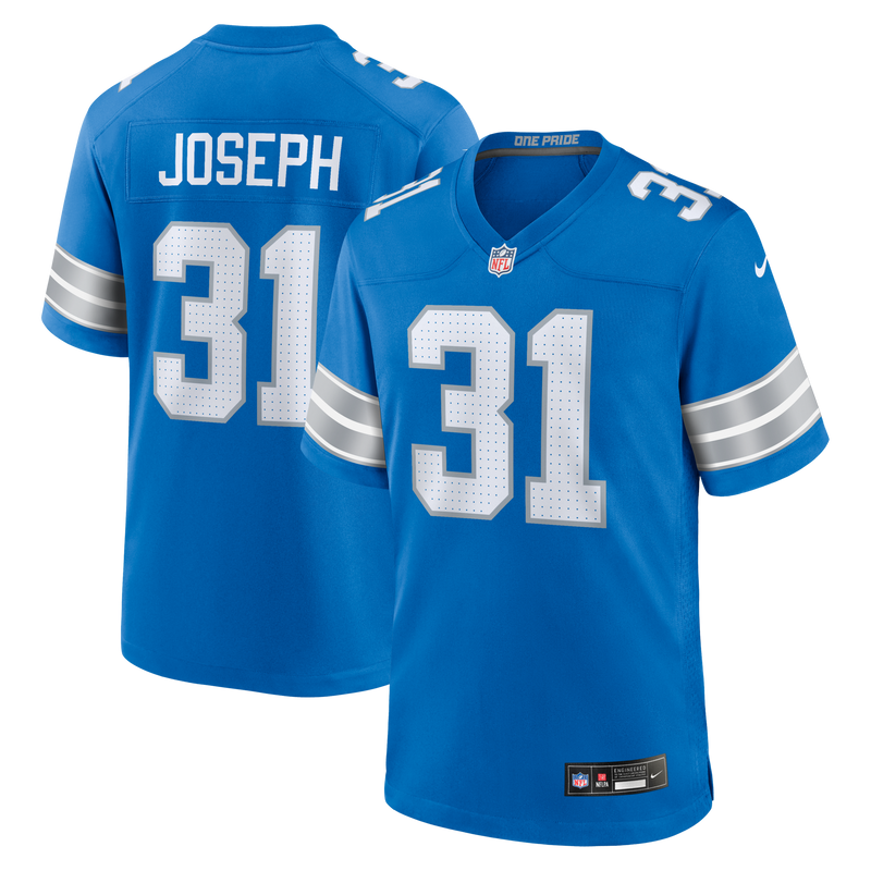 Detroit Lions Kerby Joseph Blue jersey – view 1