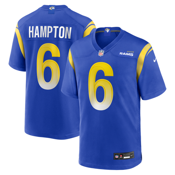 Los Angeles Rams Nick Hampton Nike Royal Team Game Jersey