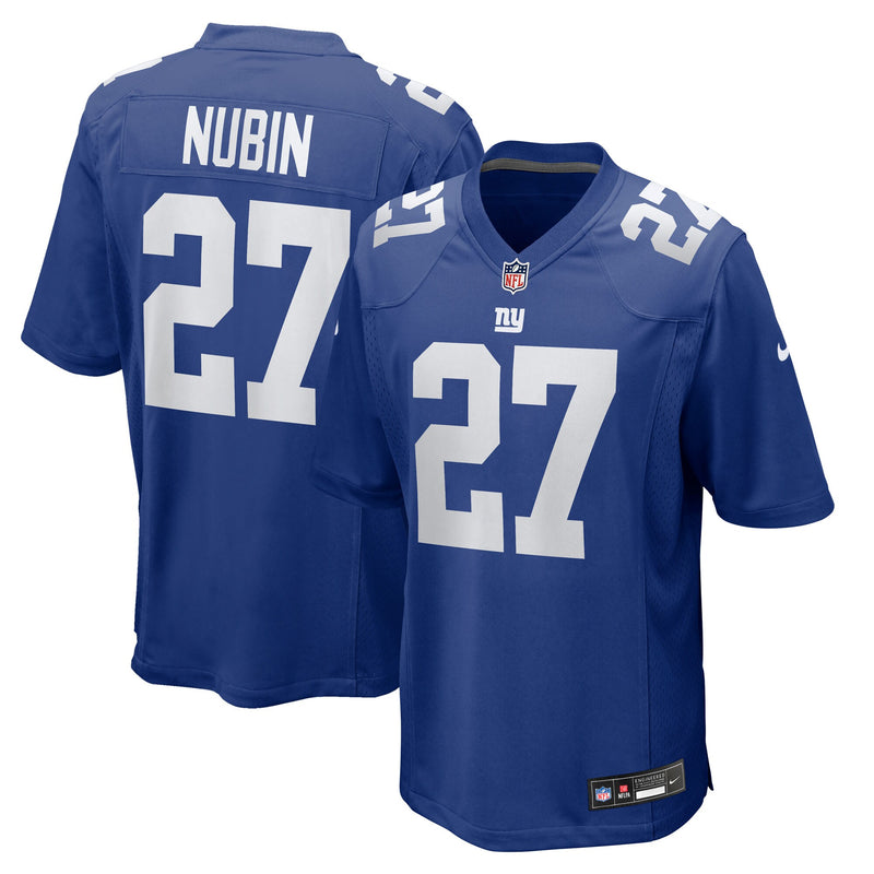 New York Giants Tyler Nubin Royal jersey – view 1