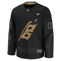 Carolina Hurricanes Fanatics Black 2024 Military Appreciation Custom Practice Jersey