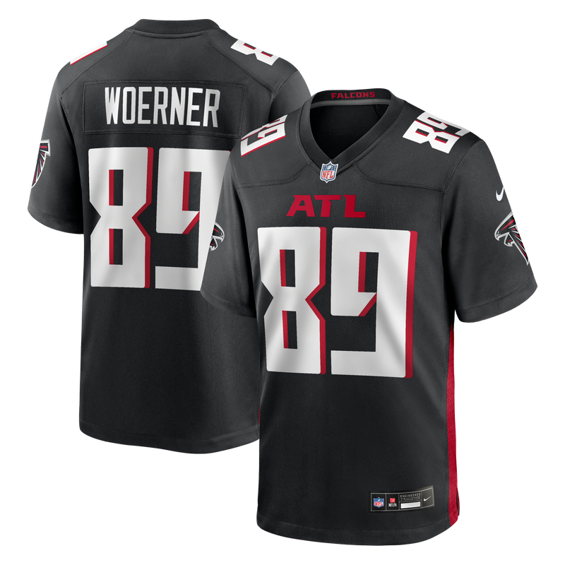 Atlanta Falcons Charlie Woerner Black jersey – view 1