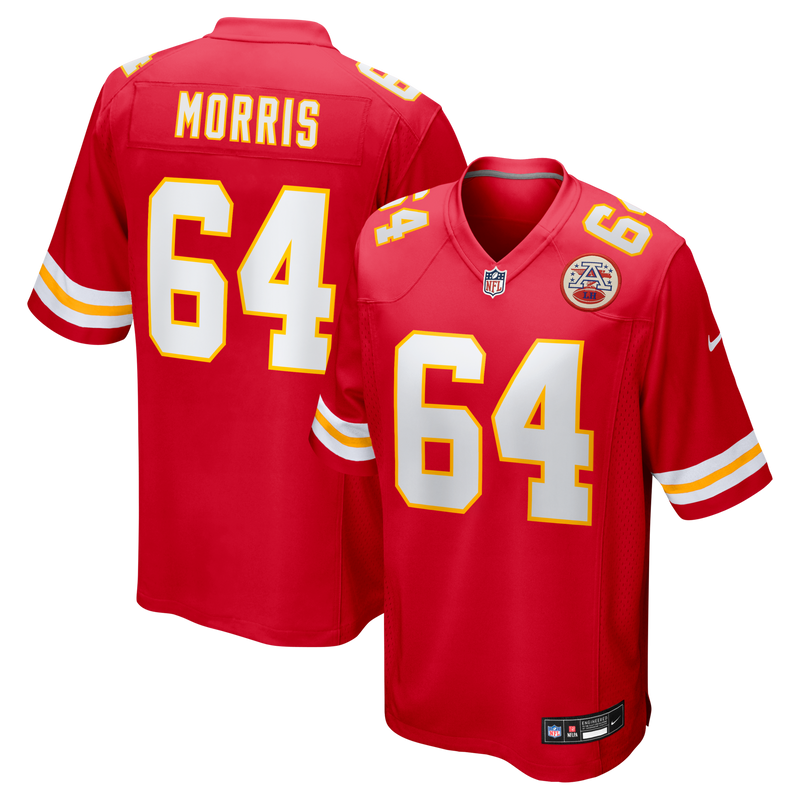 Kansas City Chiefs Wanya Morris Red jersey – view 1