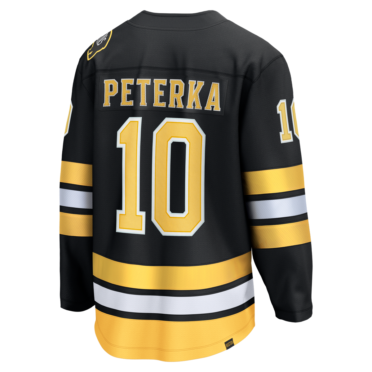 Boston Bruins JJ Peterka Fanatics Black Home Breakaway Jersey