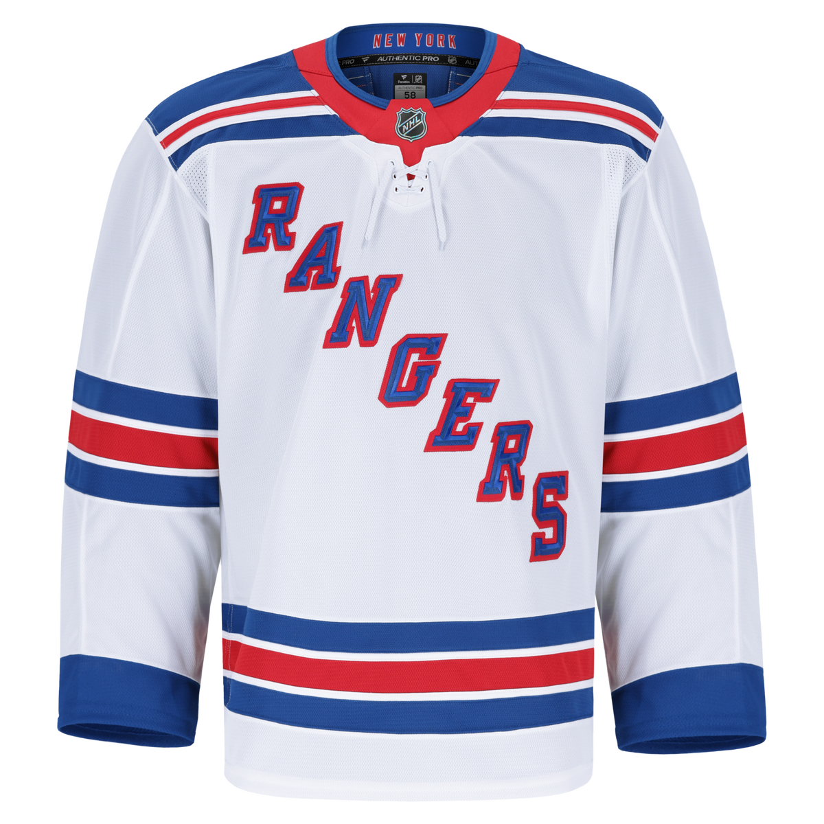 New York Rangers Fanatics White Away Authentic Pro Jersey