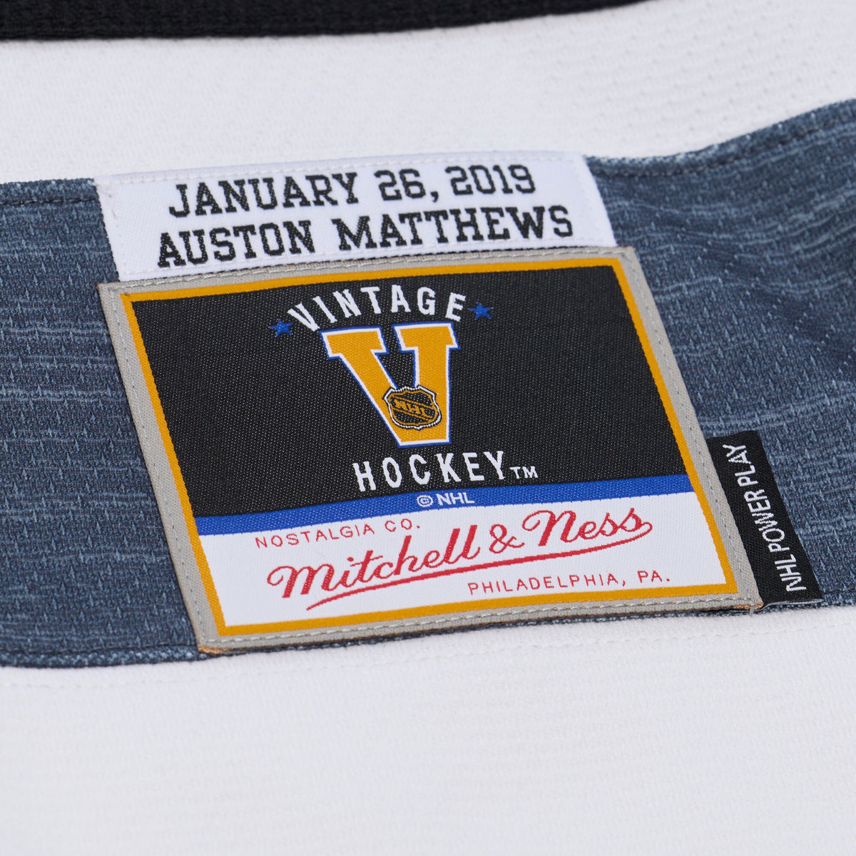 Auston Matthews Mitchell & Ness White 2019 All-Star Game Power Play Jersey