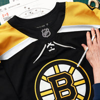 Boston Bruins Fanatics Black Home Authentic Pro Jersey