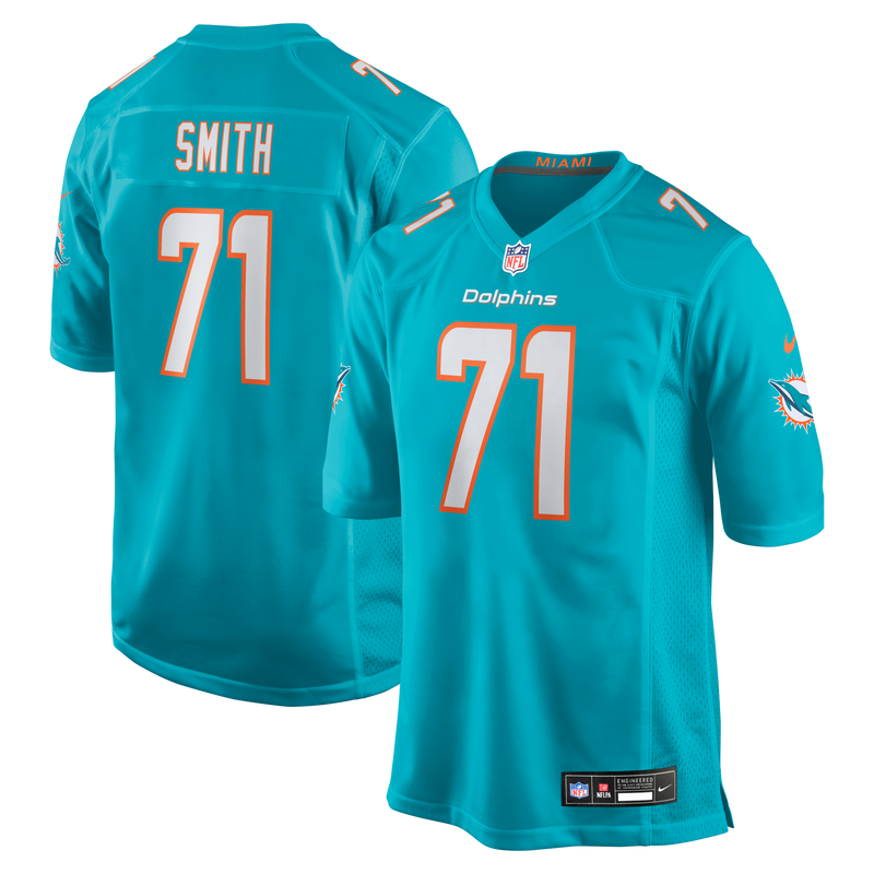 Miami Dolphins Kion Smith Aqua jersey – view 1