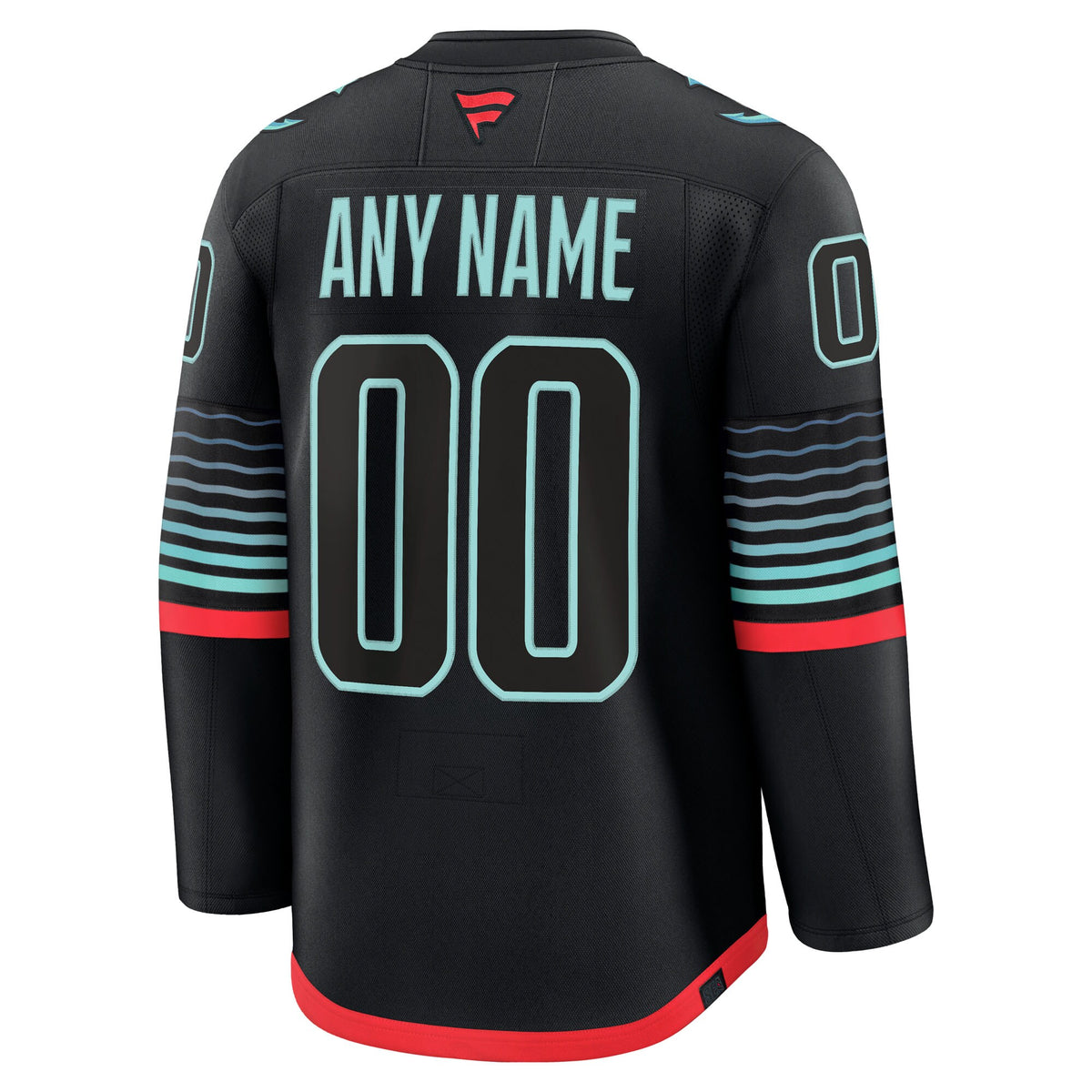 Seattle Kraken Fanatics Black Alternate Premium Custom Jersey