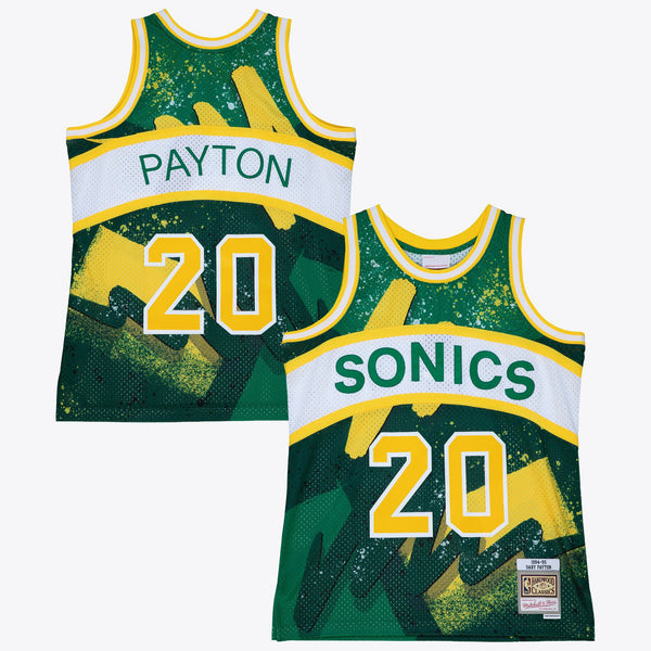 Seattle Supersonics Mitchell & Ness Gary Payton 1994 Hyper Hoops Swingman Jersey - Green