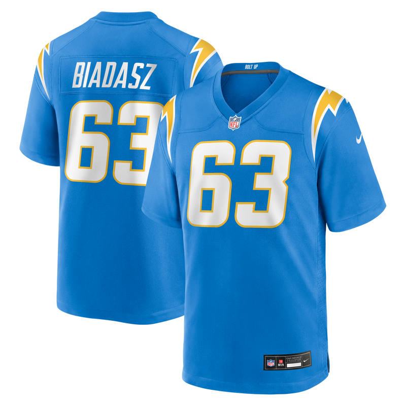 Los Angeles Chargers Tyler Biadasz jersey – view 1