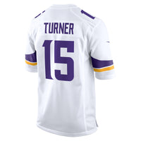 Minnesota Vikings Dallas Turner White jersey – view 4