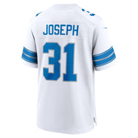 Detroit Lions Kerby Joseph White jersey – view 4