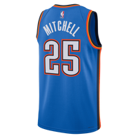 Oklahoma City Thunder Nike Icon Edition Swingman Jersey - Blue - Ajay Mitchell -