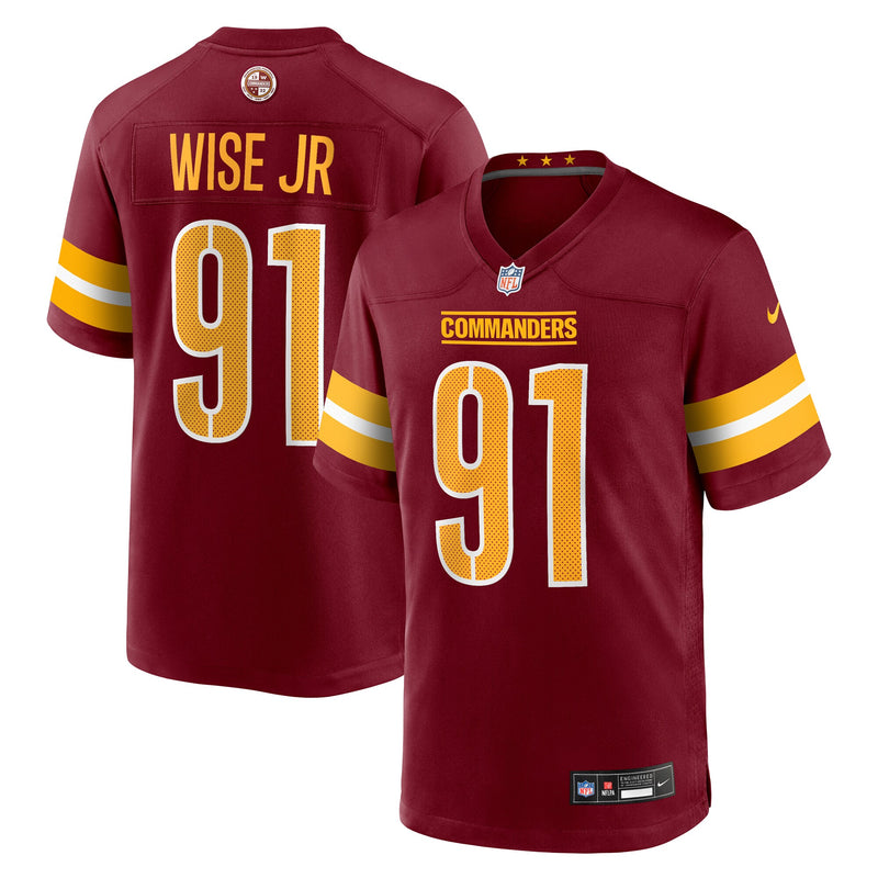Washington Commanders Deatrich Wise Jr. Burgundy jersey – view 1