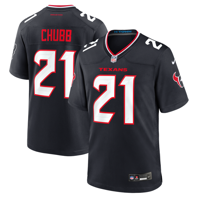 Houston Texans Nick Chubb Navy jersey – view 1