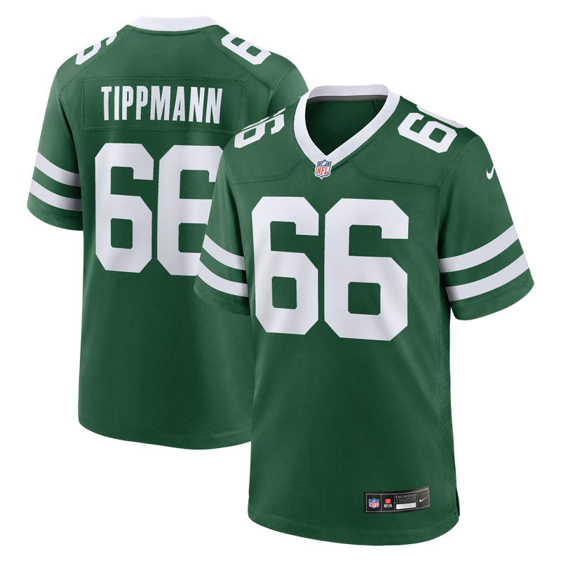 New York Jets Joe Tippmann Green jersey – view 1
