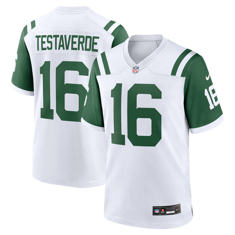 New York Jets Vinny Testaverde White jersey – view 1