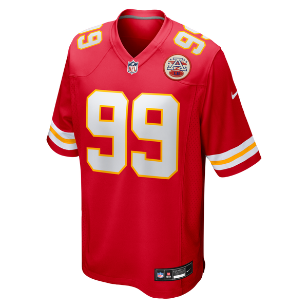 Kansas City Chiefs Peter Woods Nike Red 2026 NFL Draft First Round Pick No. 29 Team Game Jersey