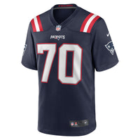 New England Patriots Caedan Wallace Navy jersey – view 3