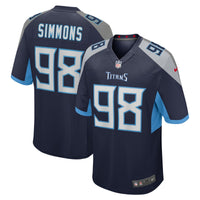 Tennessee Titans Jeffery Simmons Navy jersey – view 2