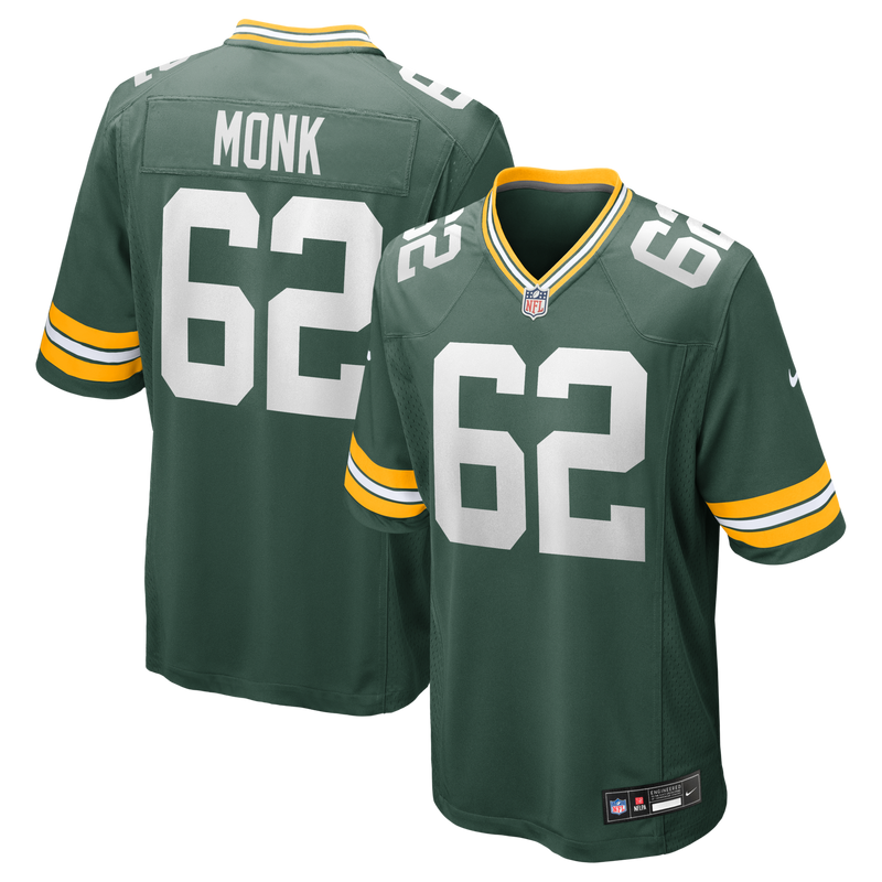 Green Bay Packers Jacob Monk Green jersey – view 1