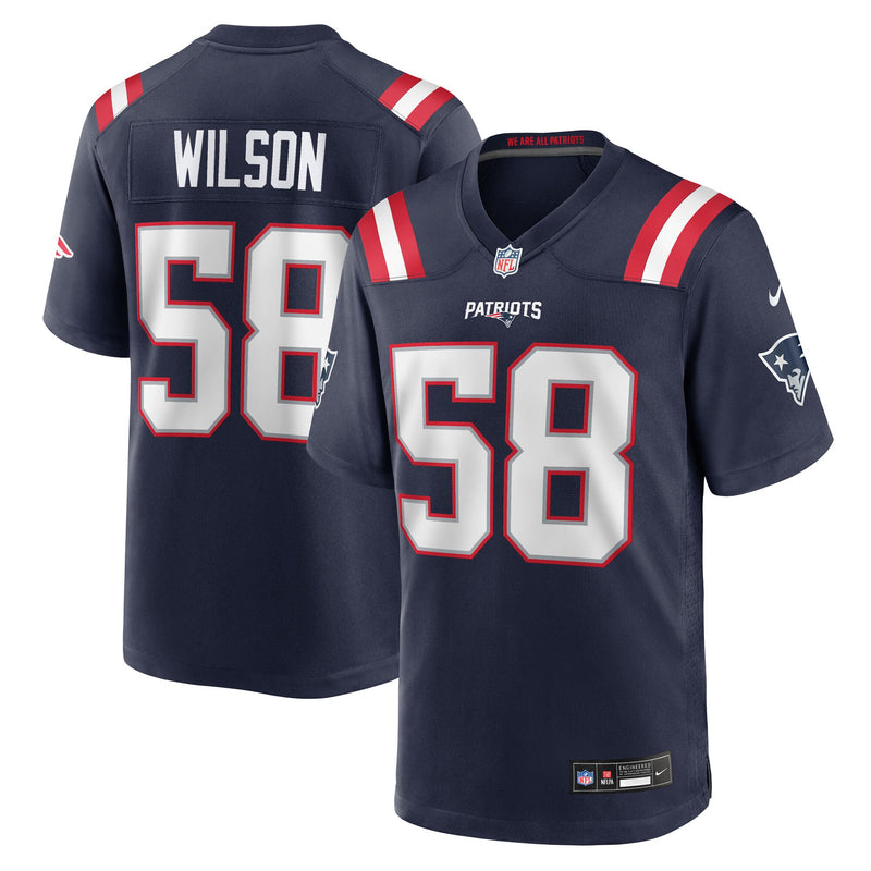 New England Patriots Jared Wilson Navy jersey – view 1