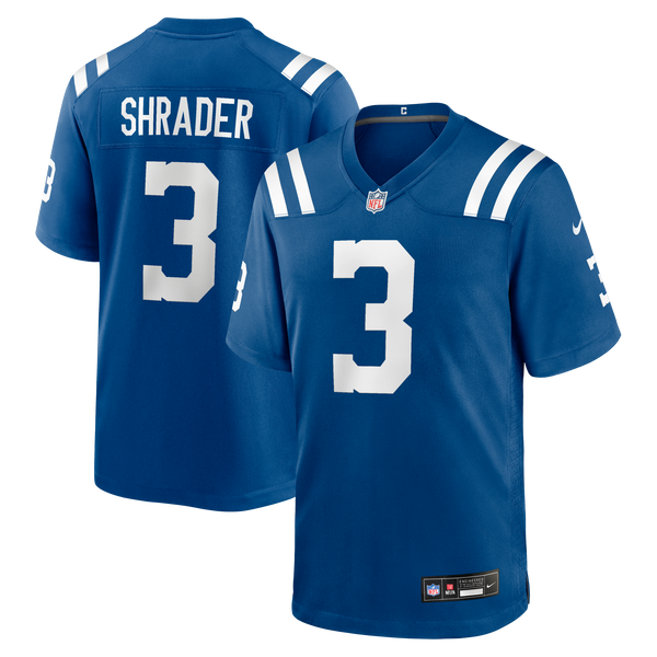 Indianapolis Colts Spencer Shrader Nike Royal Team Game Jersey