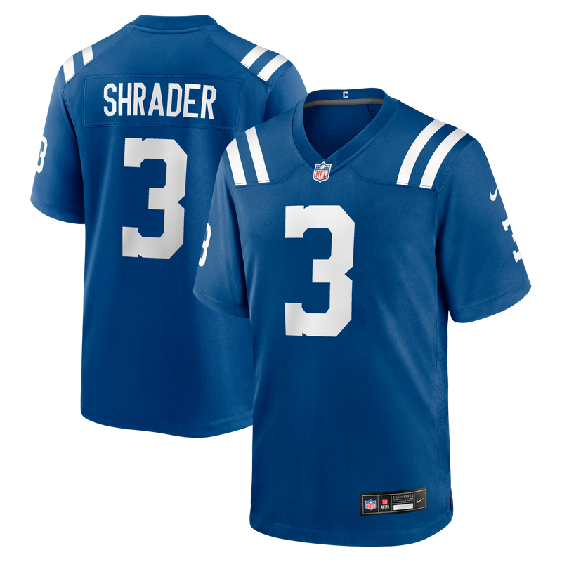 Indianapolis Colts Spencer Shrader Royal jersey – view 1