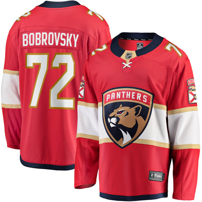 Florida Panthers Sergei Bobrovsky Fanatics Red Breakaway Player Jersey