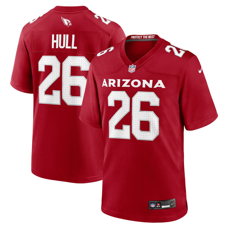 Arizona Cardinals Evan Hull Nike Cardinal Team Game Jersey