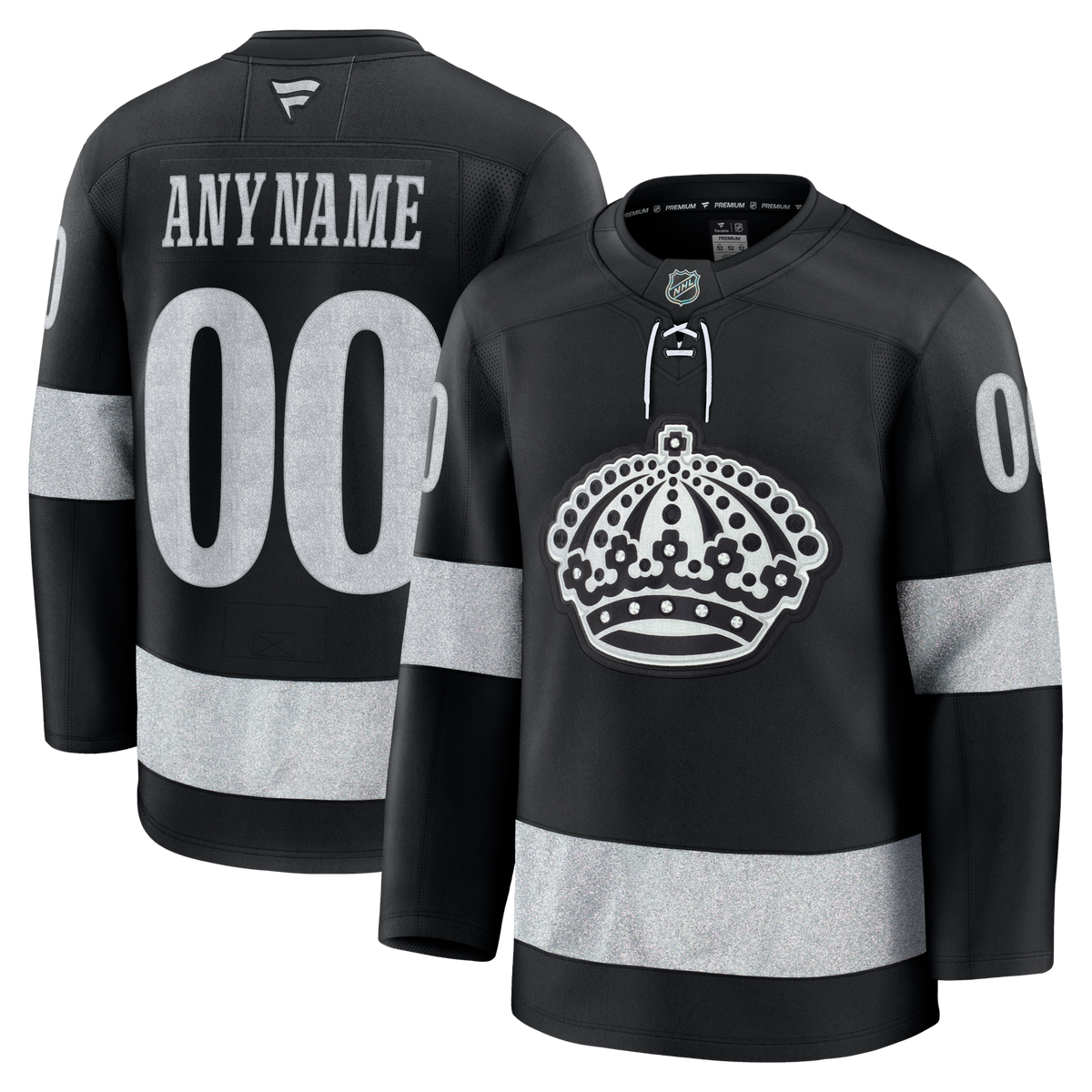 Los Angeles Kings Fanatics Black Alternate Premium Custom Jersey