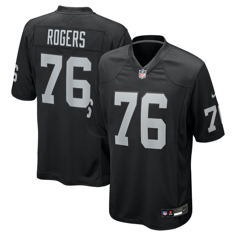 Las Vegas Raiders Caleb Rogers Black jersey – view 1