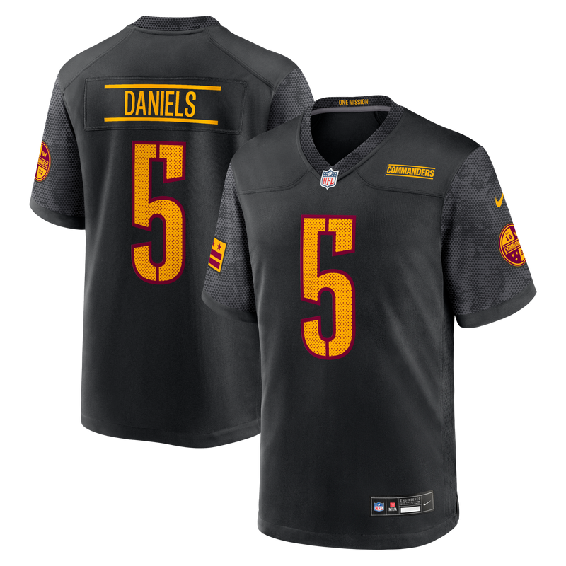 Washington Commanders Jayden Daniels Black jersey – view 1