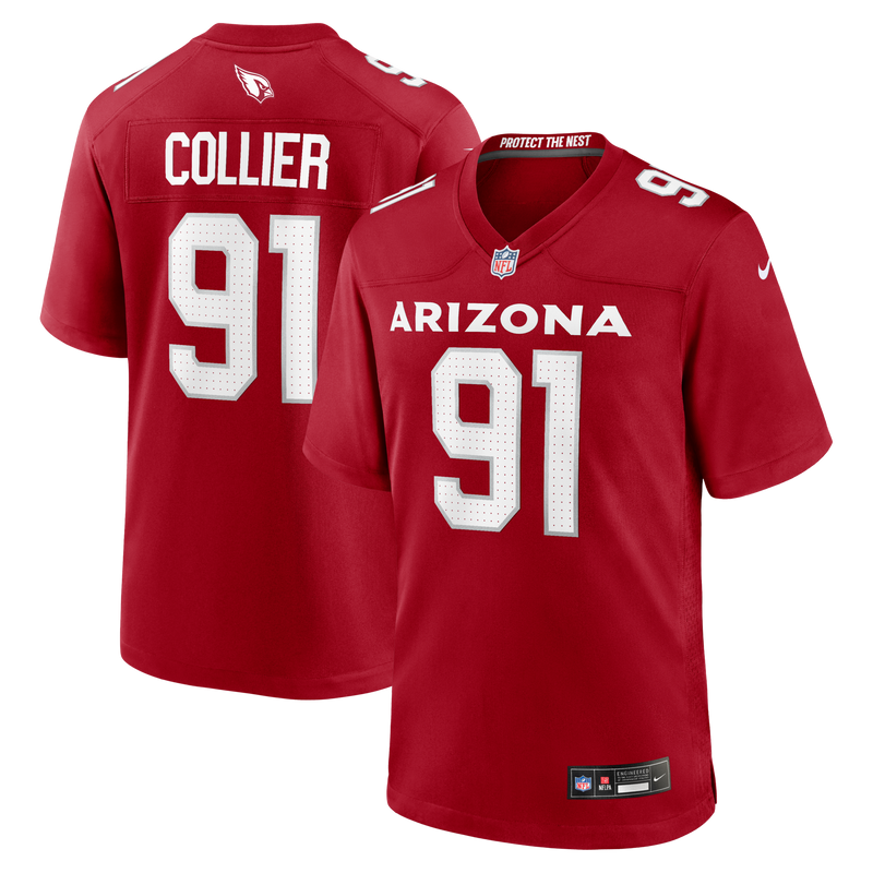 Arizona Cardinals L.J. Collier Cardinal jersey – view 1