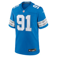 Detroit Lions Tyleik Williams Blue jersey – view 2