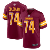 Washington Commanders Brandon Coleman Burgundy jersey – view 2