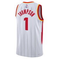 Houston Rockets Nike Replica Association Edition Swingman Jersey - White - Amen Thompson -